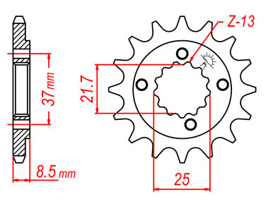 Xr650l rear clearance sprocket